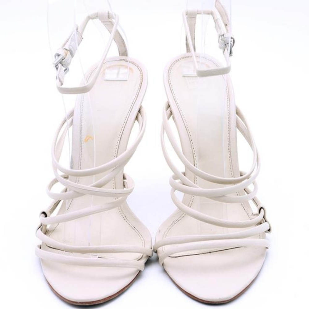 HERVE LEGER Beige strappy heels. EU 39.